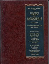 book Current trends in programming methodology, vol.1: Software specification and design