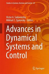 book Advances in Dynamical Systems and Control