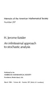 book An Infinitesimal Approach to Stochastic Analysis