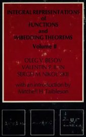 book Integral representations of functions and imbedding theorems. Vol.2