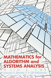 book Mathematics for Algorithm and Systems Analysis