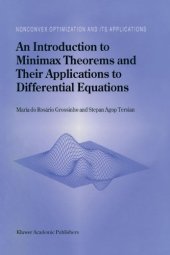 book An Introduction to Minimax Theorems and Their Applications to Differential Equations