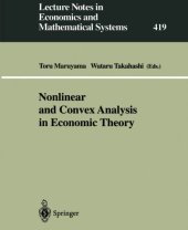 book Nonlinear and Convex Analysis in Economic Theory