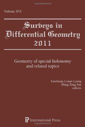 book Surveys in differential geometry, Vol.16, Geometry of special holonomy and related topics