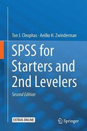 book SPSS for Starters and 2nd Levelers