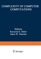 book Complexity of computer computations (proc.)