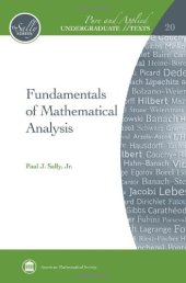 book Fundamentals of Mathematical Analysis