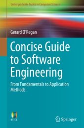 book Concise Guide to Software Engineering: From Fundamentals to Application Methods