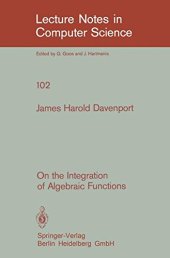 book On the Integration of Algebraic Functions