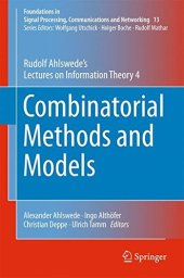 book COMBINATORIAL METHODS AND MODELS 4