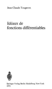 book Idéaux de fonctions différentiables