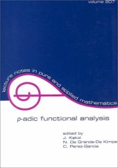 book p-adic Functional Analysis