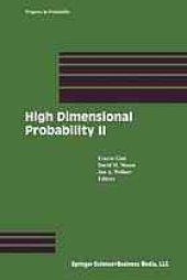 book High dimensional probability II