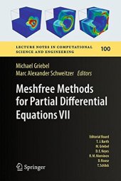 book Meshfree Methods for Partial Differential Equations VII