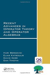 book Recent Advances in Operator Theory and Operator Algebras