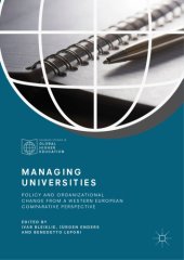 book Managing universities : policy and organizational change from a Western European comparative perspective