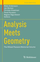 book Analysis meets geometry : the Mikael Passare memorial volume