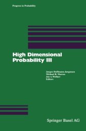 book High Dimensional Probability III