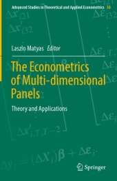 book The econometrics of multi-dimensional panels : theory and applications