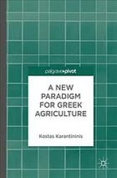 book A New Paradigm for Greek Agriculture