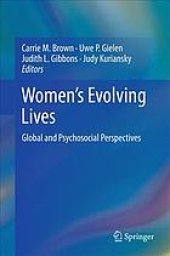 book Women's evolving lives : global and psychosocial perspectives