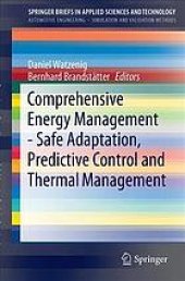 book Comprehensive energy management : safe adaptation, predictive control and thermal management