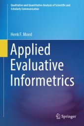book Applied evaluative informetrics