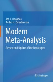 book Modern Meta-Analysis : Review and Update of Methodologies