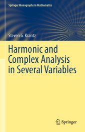 book Harmonic and complex analysis in several variables