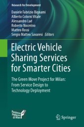 book Electric Vehicle Sharing Services for Smarter Cities : The Green Move project for Milan: from service design to technology deployment