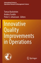 book Innovative Quality Improvements in Operations : Introducing Emergent Quality Management