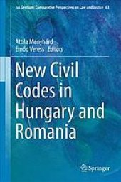 book New civil codes in Hungary and Romania