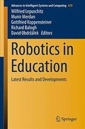 book Robotics in education : latest results and developments