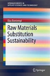 book Raw materials substitution sustainability