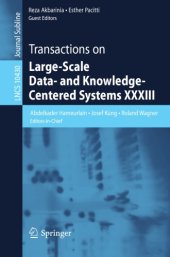 book Transactions on Large-Scale Data- and Knowledge-Centered Systems XXXIII