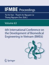 book 6th International Conference on the Development of Biomedical Engineering in Vietnam (BME6)