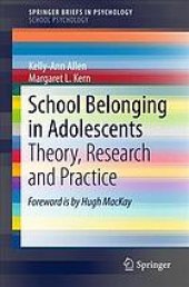 book School belonging in adolescents : theory, research and practice