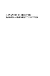 book Advances in electric power and energy systems : load and price forecasting