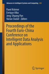 book Proceedings of the Fourth Euro-China Conference on Intelligent Data Analysis and Applications