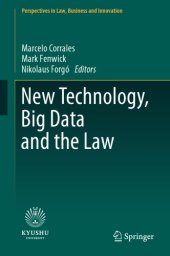 book New Technology, Big Data and the Law