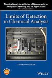 book Limits of detection in chemical analysis