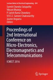 book Proceedings of 2nd International Conference on Micro-Electronics, Electromagnetics and Telecommunications : ICMEET 2016