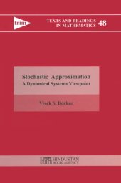 book Stochastic Approximation : A Dynamical Systems Viewpoint