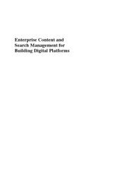 book Enterprise content and search management for building digital platforms