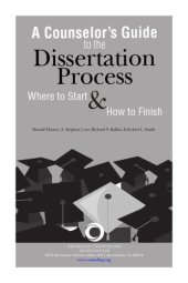 book A counselor's guide to the dissertation process : where to start and how to finish