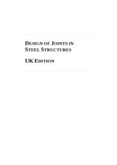 book Design of joints in steel structures. Eurocode 3, Design of steel structures. Part 1-8, Design joints