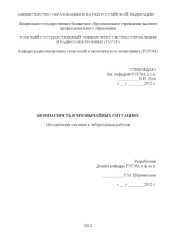 book Безопасность в чрезвычайных ситуациях