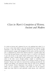 book Class in Marxs Conception of History Ancient and Modern