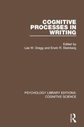 book Cognitive Processes in Writing