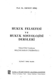 book Hukuk felsefesi ve hukuk sosyolojisi dersleri